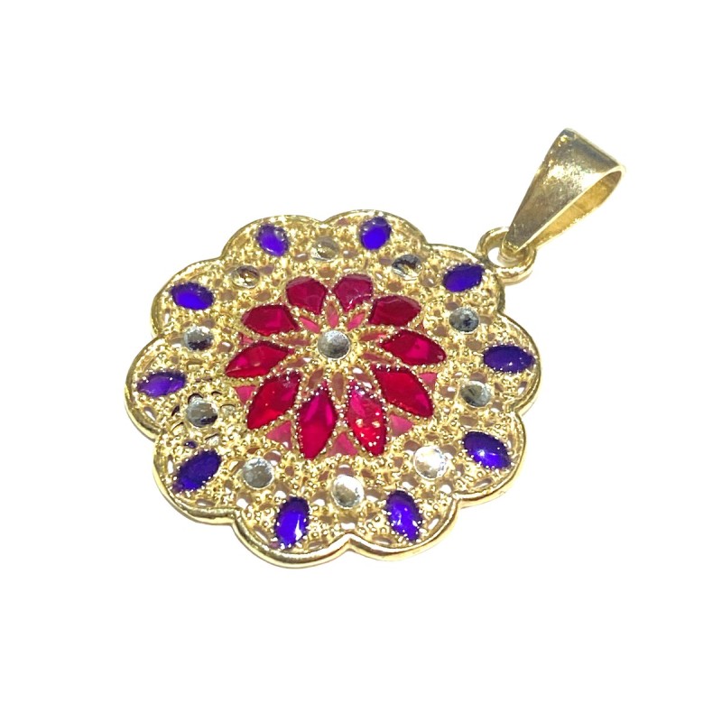 925 sterling silver Florence style pendent