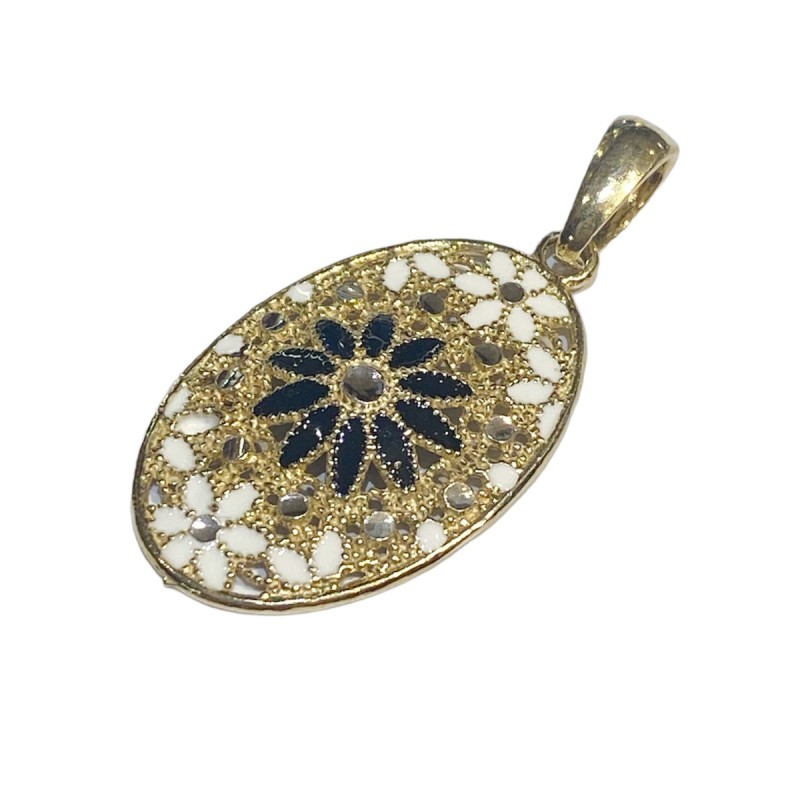 925 sterling silver Florence style pendent