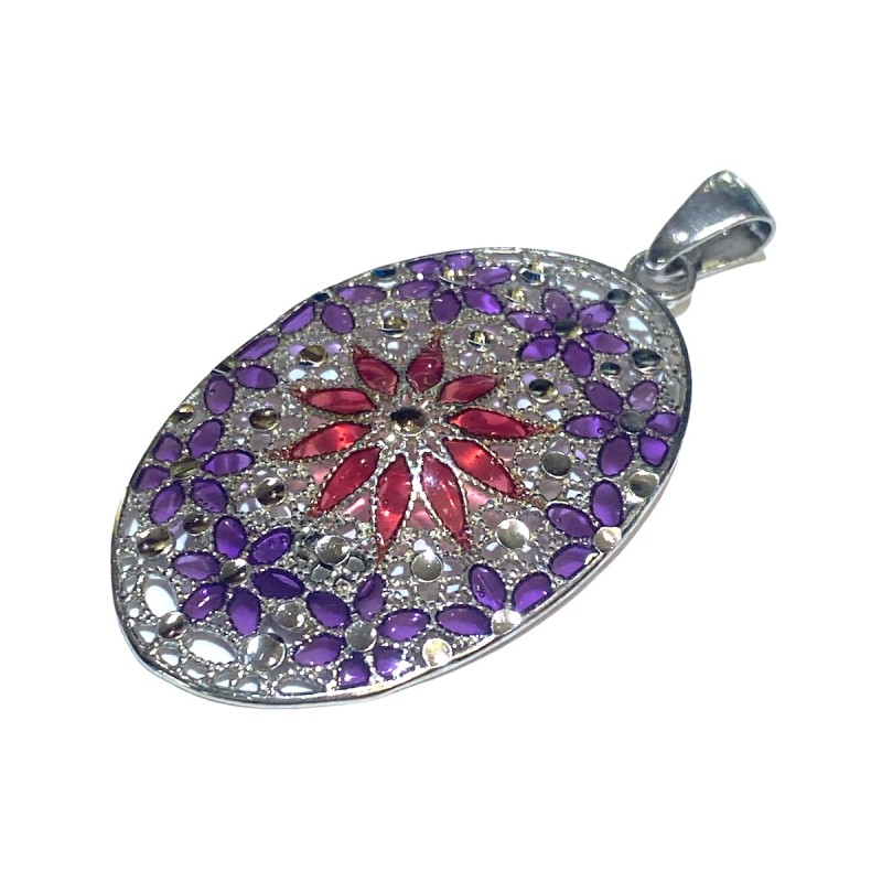 925 sterling silver Florence style pendent