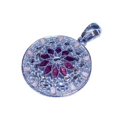 925 sterling silver Florence style pendent