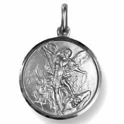 18 kt gold Saint Michael the Archangel medal