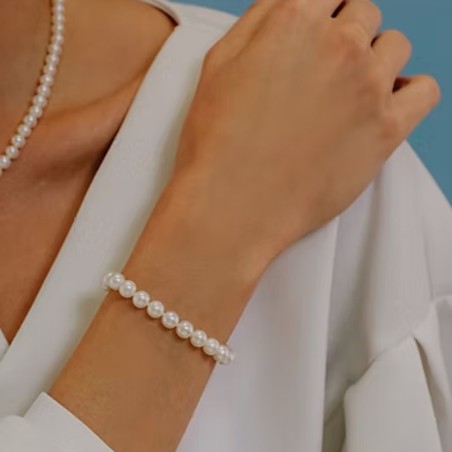 Bracciale Filo di Perle Acquadolce in Oro 18kt