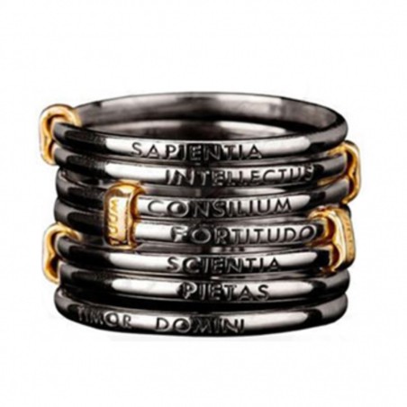 Tuum anello Settedoni in argento 925 ed oro giallo