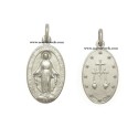 Medaglia Madonna miracolosa argento 925
