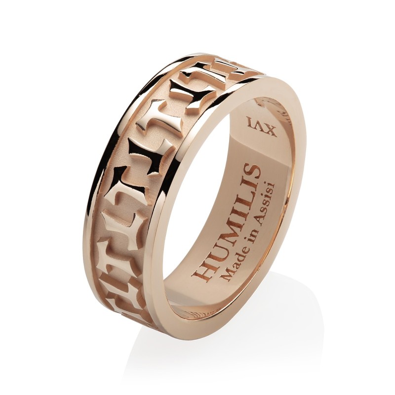 Sterling silver Classic collection ring Franciscan Tau cross