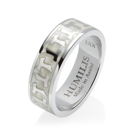 Sterling silver Classic collection ring Franciscan Tau cross