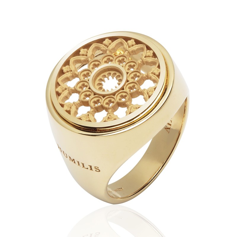 Anello Rosone duomo Firenze in argento
