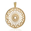 Gold rosewindow Cathedral of Florence pendant