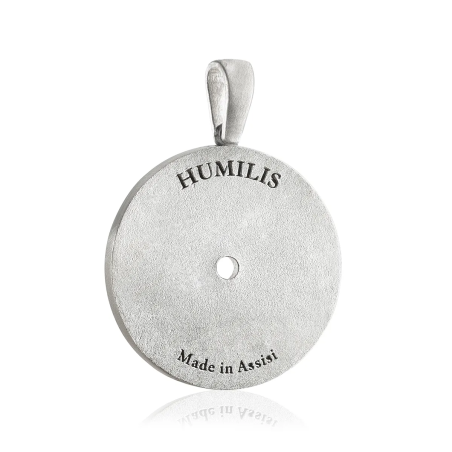 Sterling silver Rome small Pantheon round pendant