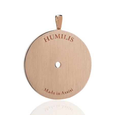 Sterling silver Rome Pantheon round pendant