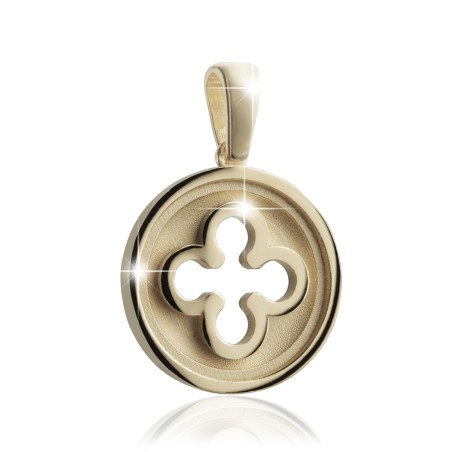 Sterling silver Iter Venice pendant with Palazzo Ducale's quadrilob flower