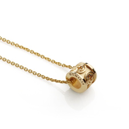 Sterling silver Iter Venice charm pendant with Palazzo Ducale's quadrilob flower