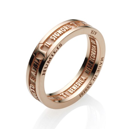 Gold ring Blessing of St. Francis