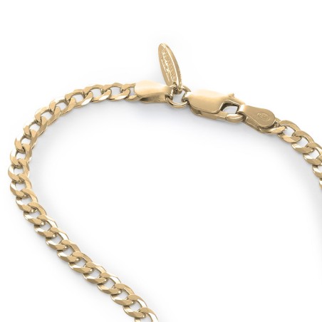 Sterling silver flat grumetta chain