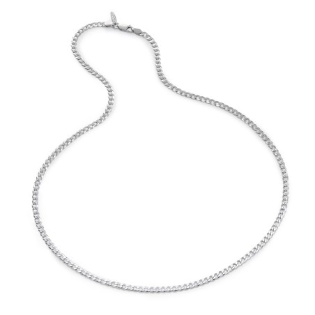 Sterling silver flat grumetta chain