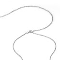 Sterling silver thick rolò chain