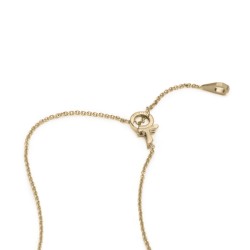 Gold rolò chain with Tau clasp