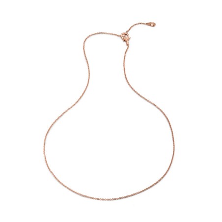 Gold rolò chain with Tau clasp