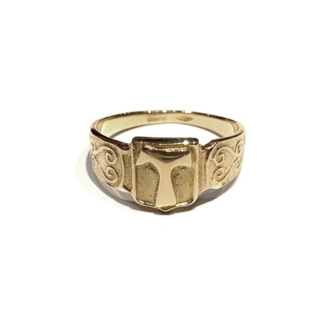 Anello Tau oro 18 kt