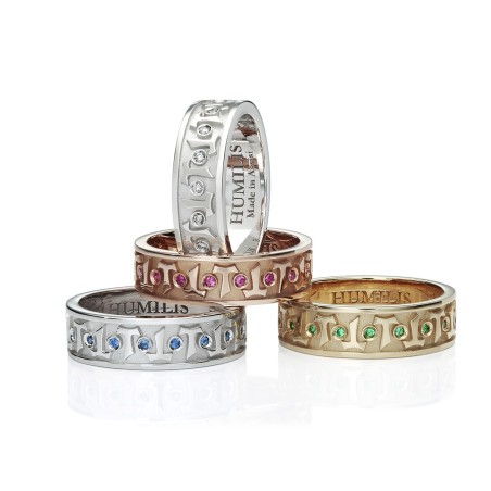 Sterling silver Classic Canticum collection ring Franciscan Tau cross with zirconia