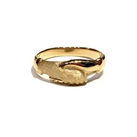 18 kt gold Saint Rita ring