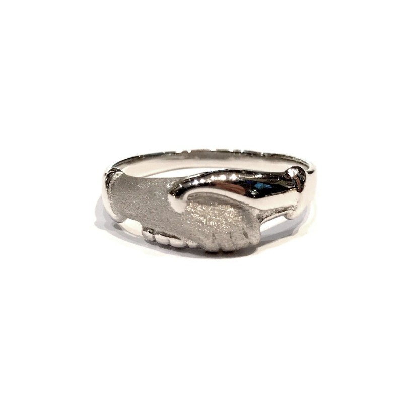 Anello fede di Santa  Rita argento 925