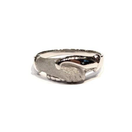 Anello fede di Santa  Rita argento 925