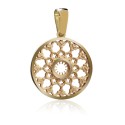 Gold rosewindow Cathedral of Florence small pendant