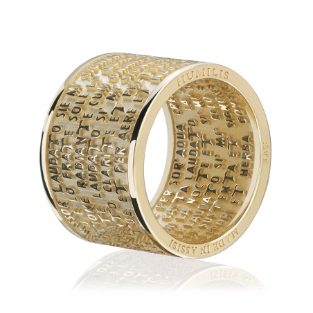 Anello collezione Preghiere Cantico delle Creature in oro