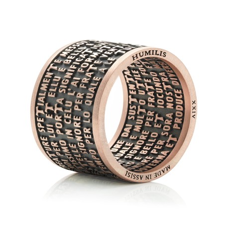 Anello collezione Preghiere Cantico delle Creature in oro