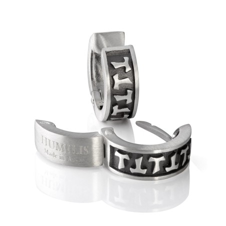 Sterling silver Classic collection earrings with Franciscan Tau