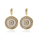 Gold St. Clare rosewindow earrings