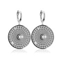 Sterling silver earrings depicting the Pantheon's dome