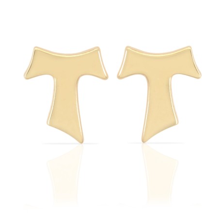 Orecchini Segno Tau francescano in argento