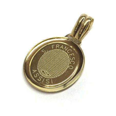 Medaglia di San Francesco oro 18 kt