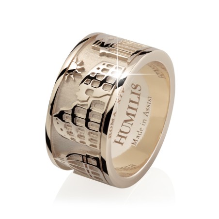Anello Iter Roma monumenti in oro