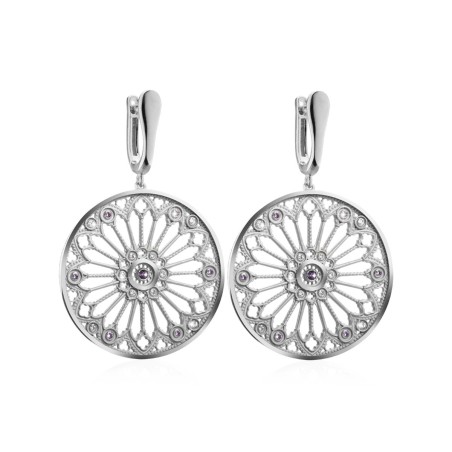 Orecchini Rosoni Firenze Duomo in oro con pietre