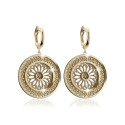Gold St. Clare rosewindow medium earrings