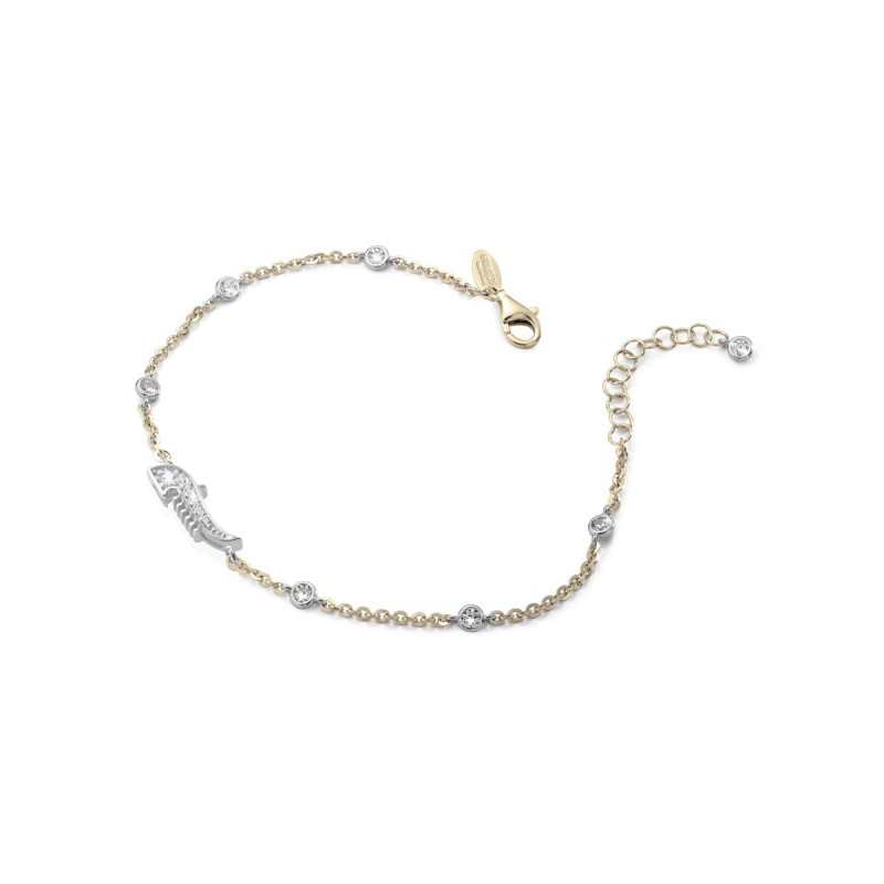 Bracciale Iter Venezia ferro di prua o rostro gondola in oro e diamanti