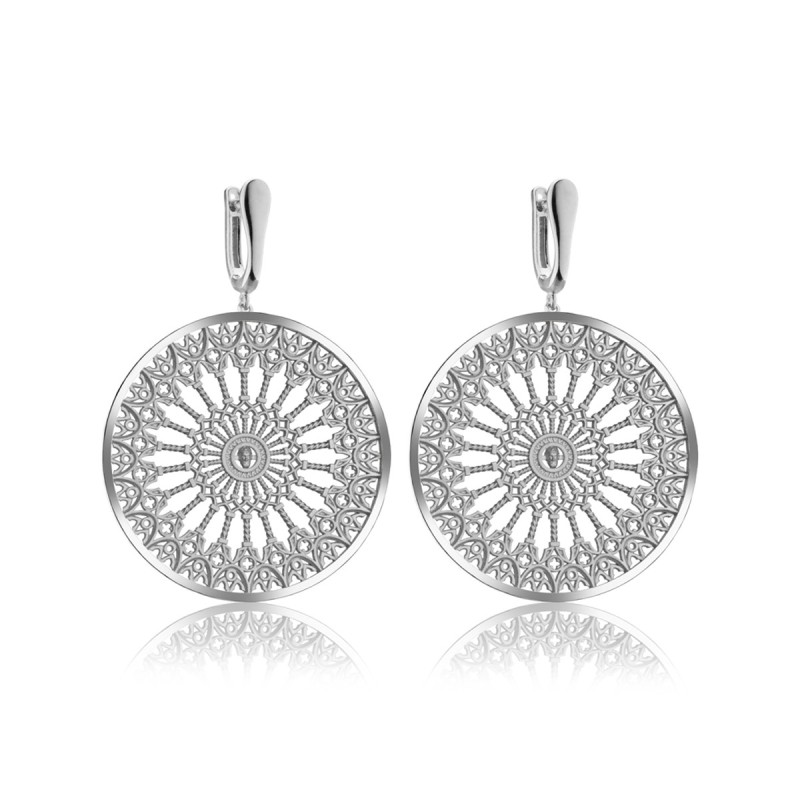 Gold Orvieto Dome rosewindow collection earrings