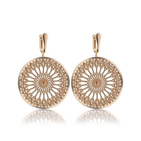 Sterling silver Orvieto Dome rosewindow collection earrings