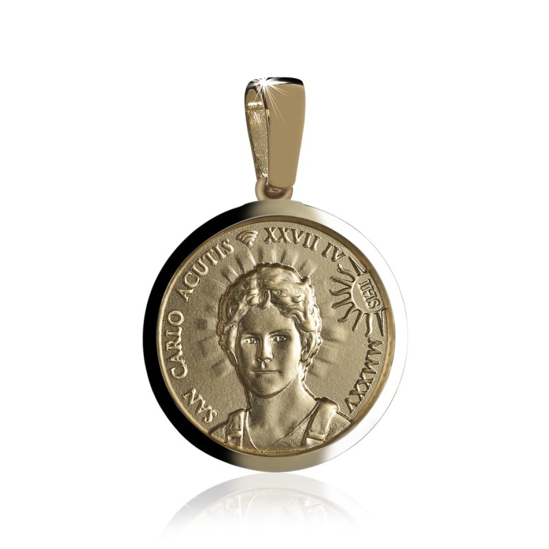 Sterling silver St. Carlo Acutis medal