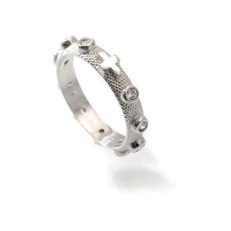 Anello rosario in argento 800