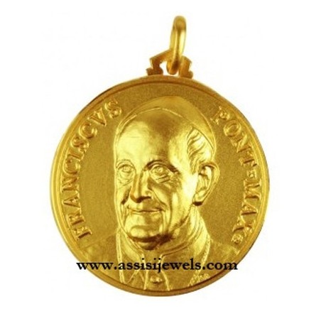 Medaglia di Papa Francesco oro 18 kt