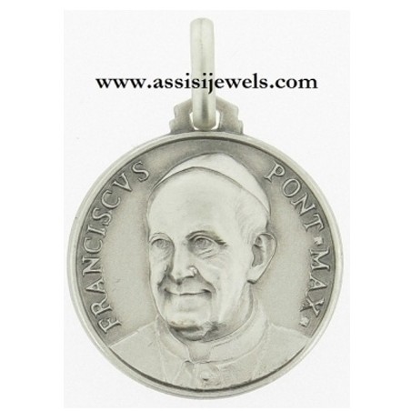 Medaglia di Papa Francesco argento 925