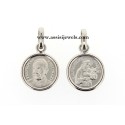 925 sterling silver Saint Francis medal