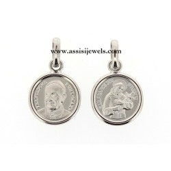 925 sterling silver Saint Francis medal