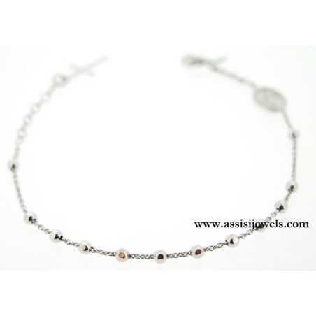 925 sterling silver rosary bracelet