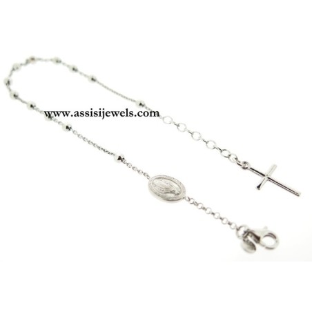 925 sterling silver rosary bracelet