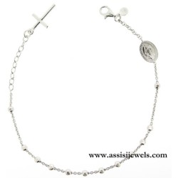 925 sterling silver rosary bracelet